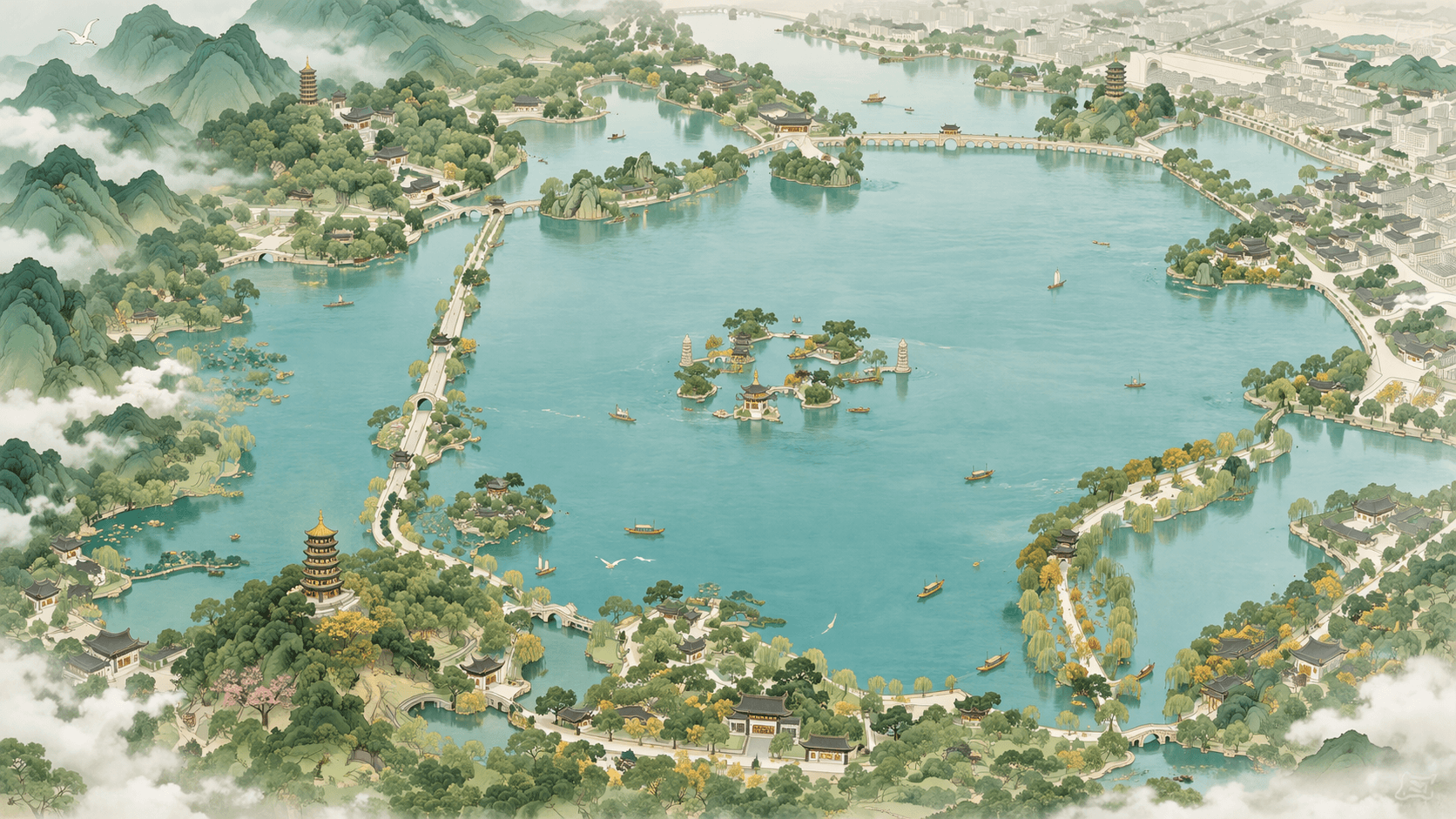 西湖地图
